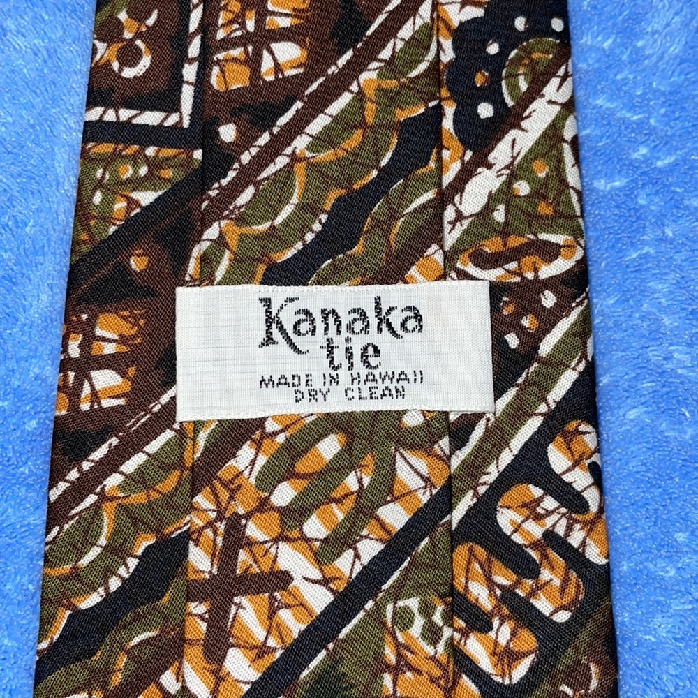 Vintage Kanaka Men’s Tie.  Made in Hawaii.  100% cotton. - Picture 3 of 4